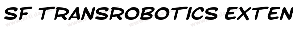 SF TransRobotics Extended Bold Italic字体转换